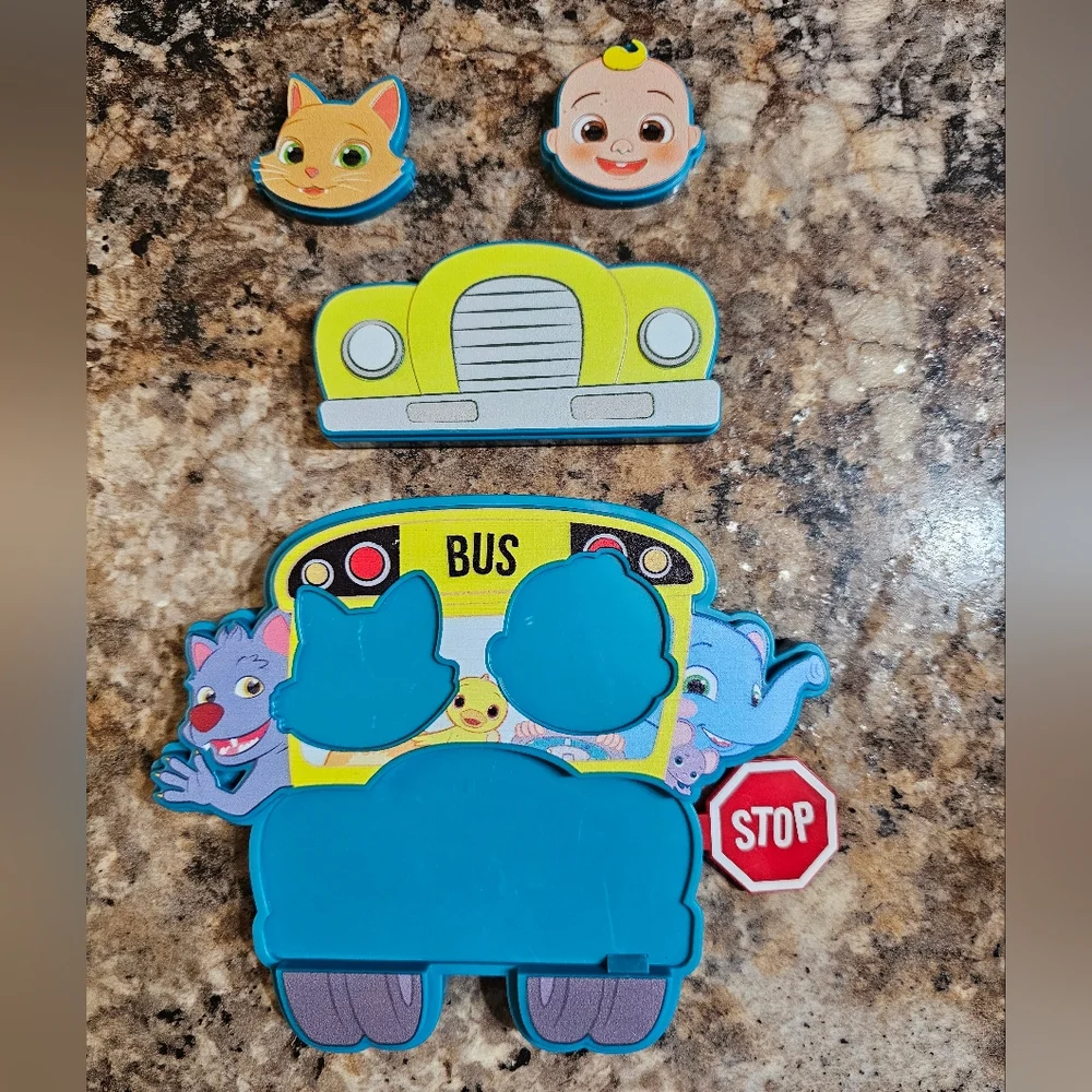 CoComelon School Bus Cake Topper